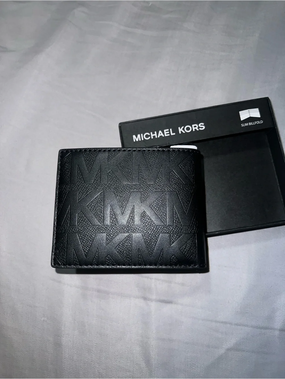 Black Monogram Michael Kors wallet